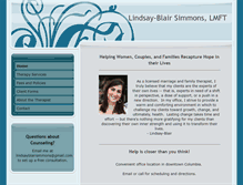 Tablet Screenshot of lbsimmonscounseling.com